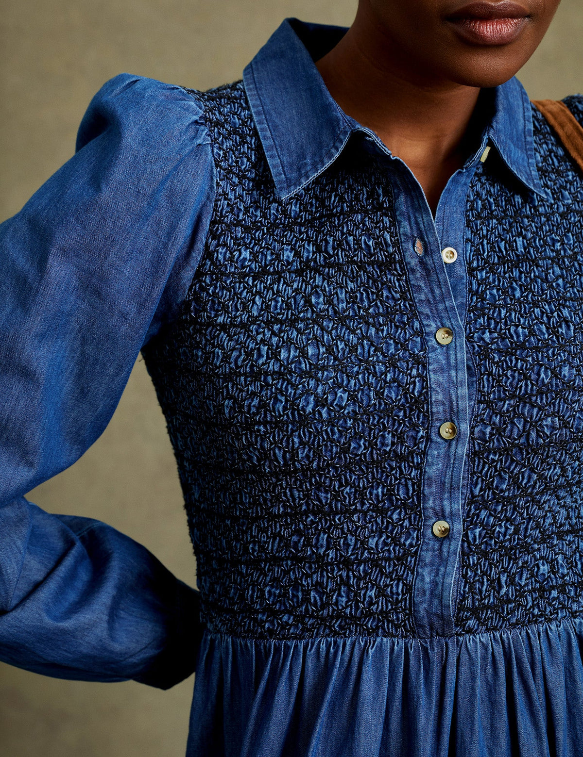 Tuesday Chambray Denim Dress  Indigo