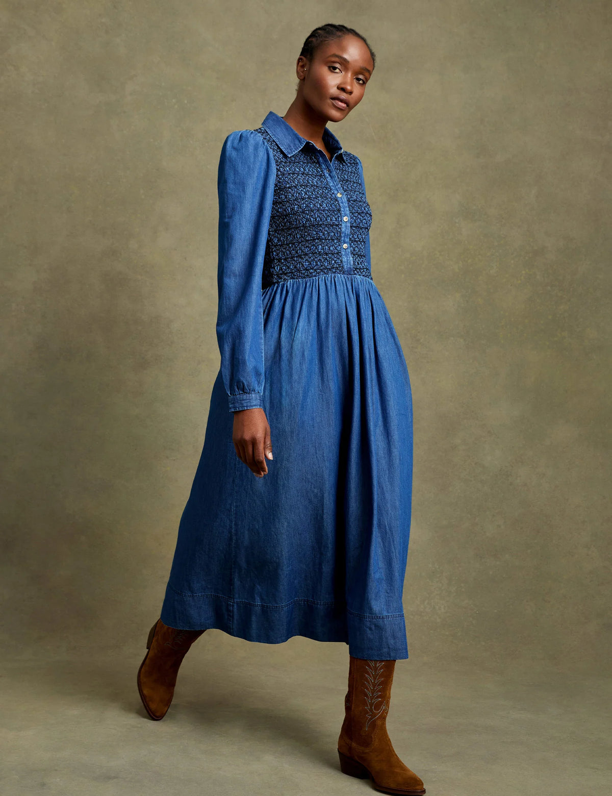 Tuesday Chambray Denim Dress  Indigo