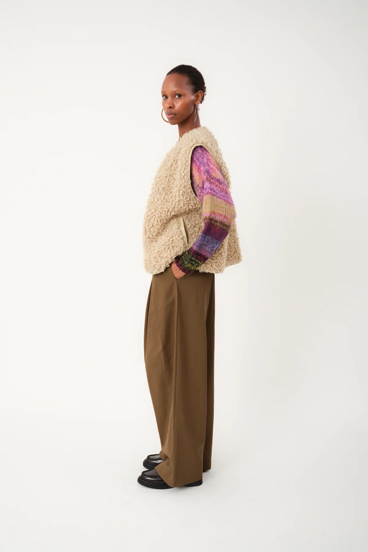 VadaLL Teddy Vest Sand