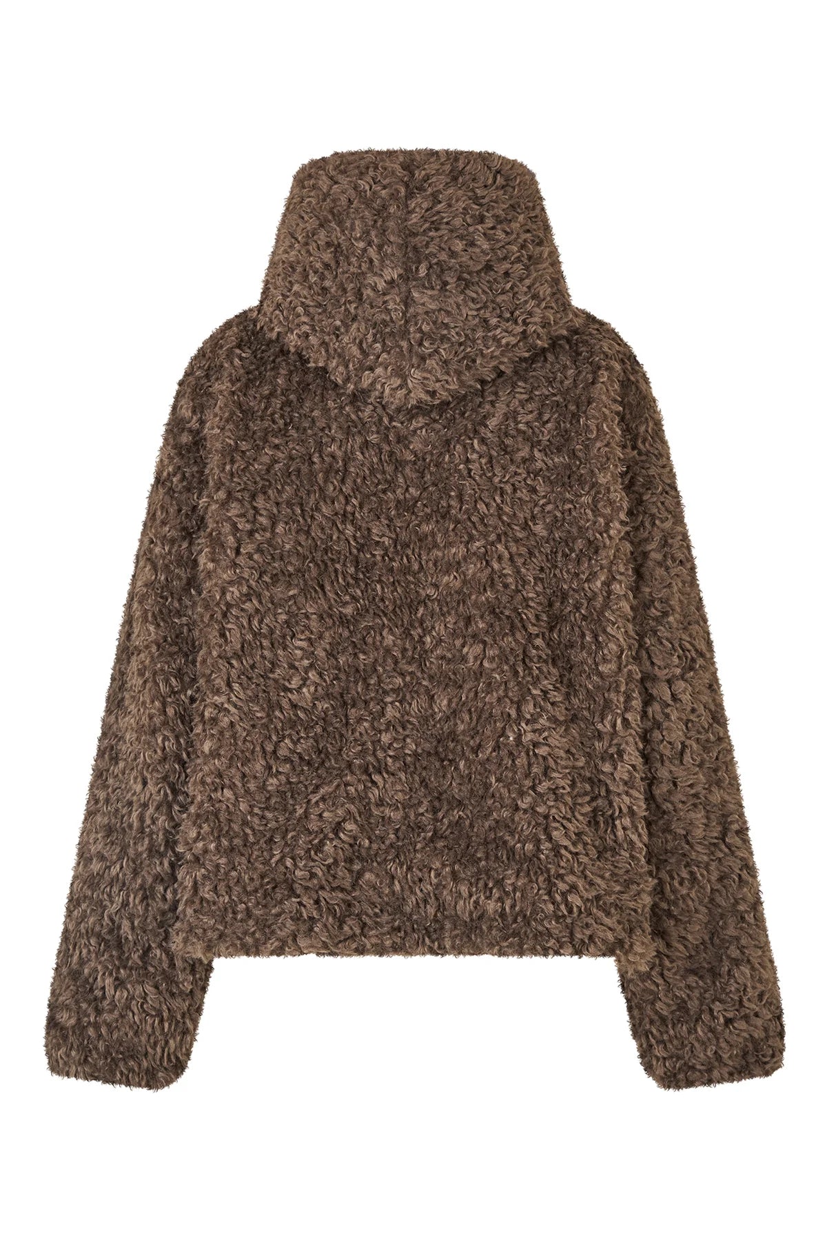 WanLL Short Hooded Jacket Dark Mokka