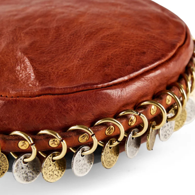 Campomaggi Priscilla Small Round Crossbody Bag Cognac