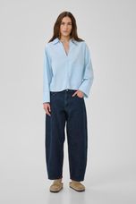 MWSunna Boxy Short Shirt Cashmere Blue