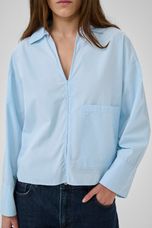 MWSunna Boxy Short Shirt Cashmere Blue