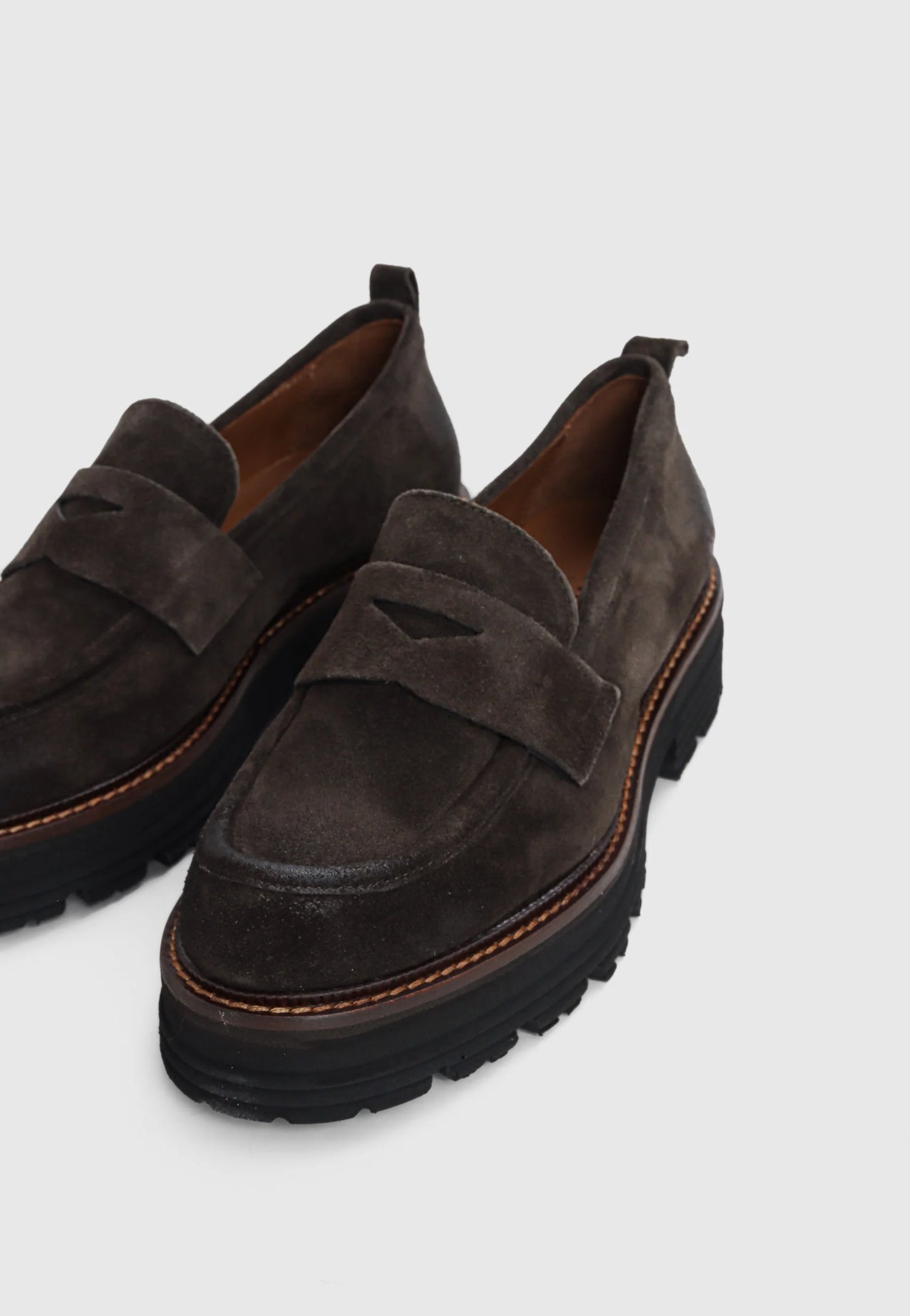 Isola Suede Chunky Loafer Mole