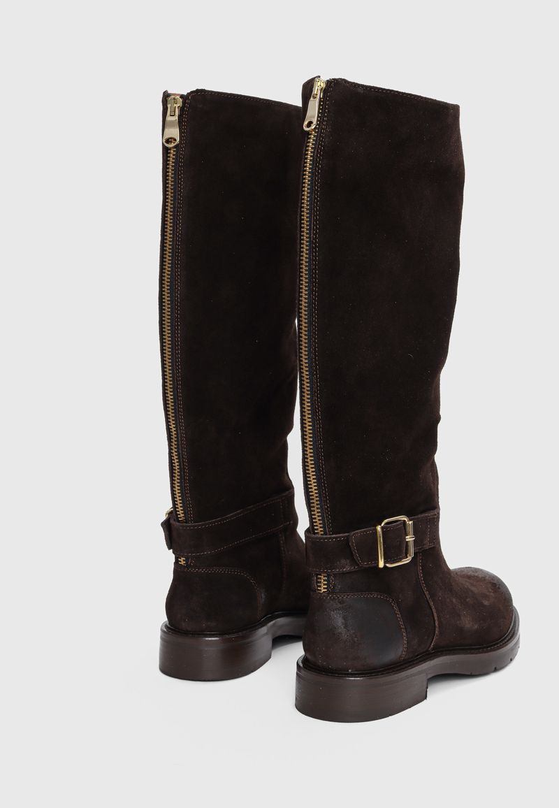 Sammy Suede Tall Boots Mocca