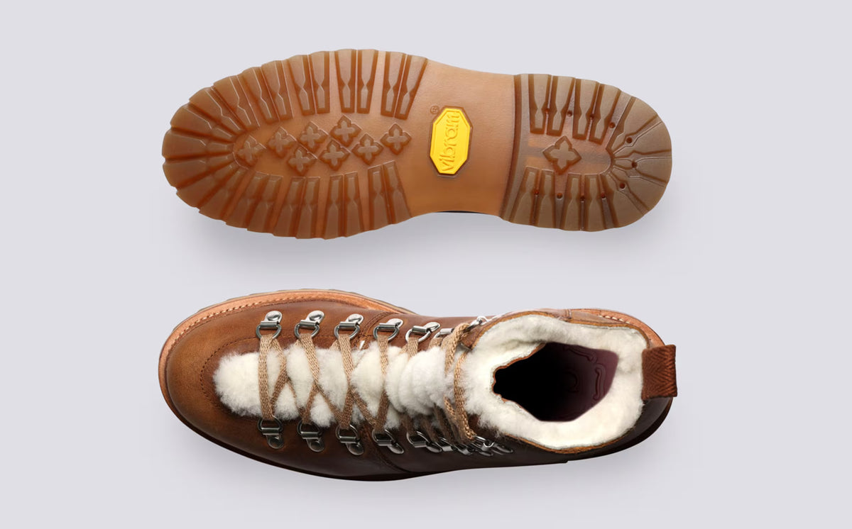 Nanette Heritage Calf Hiker with Wool Lining  Tan
