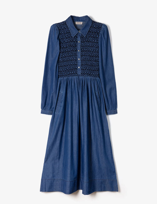Tuesday Chambray Denim Dress  Indigo