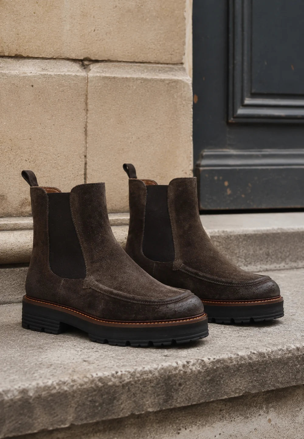 Riva Ankle Boot Suede Mole