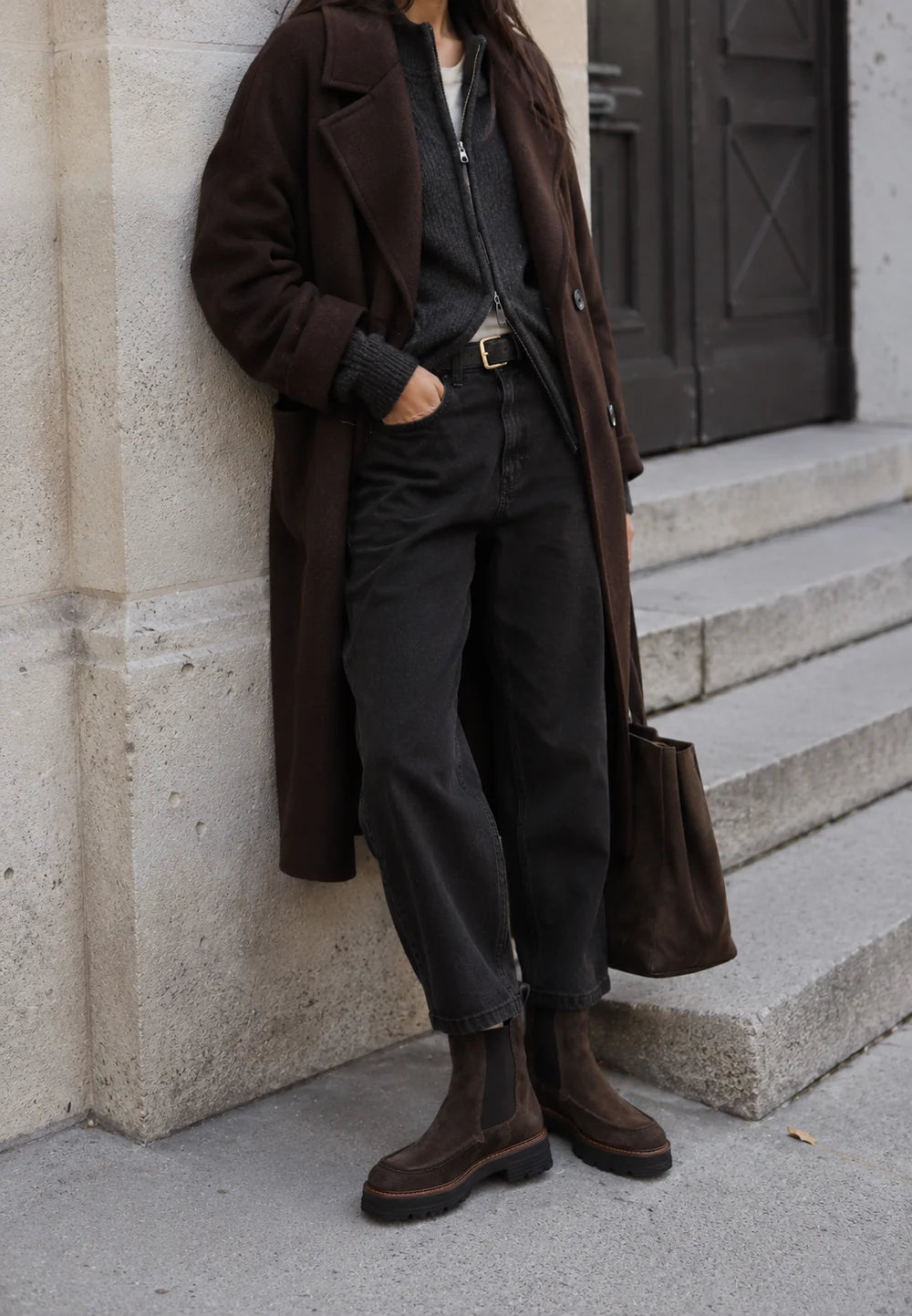 Riva Ankle Boot Suede Mole
