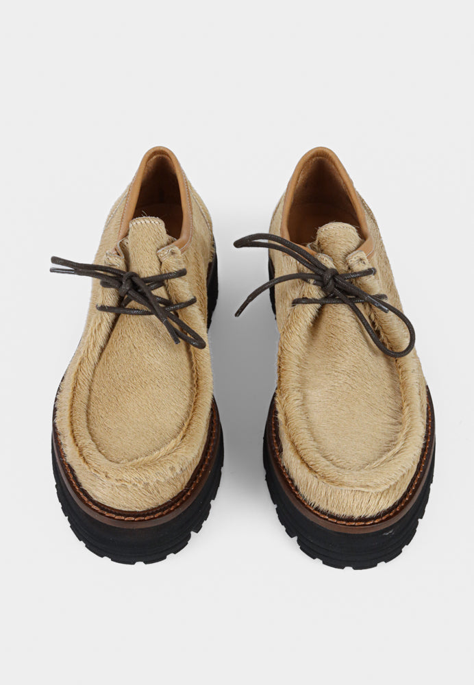 Sienna Pony Laced Shoe Sand