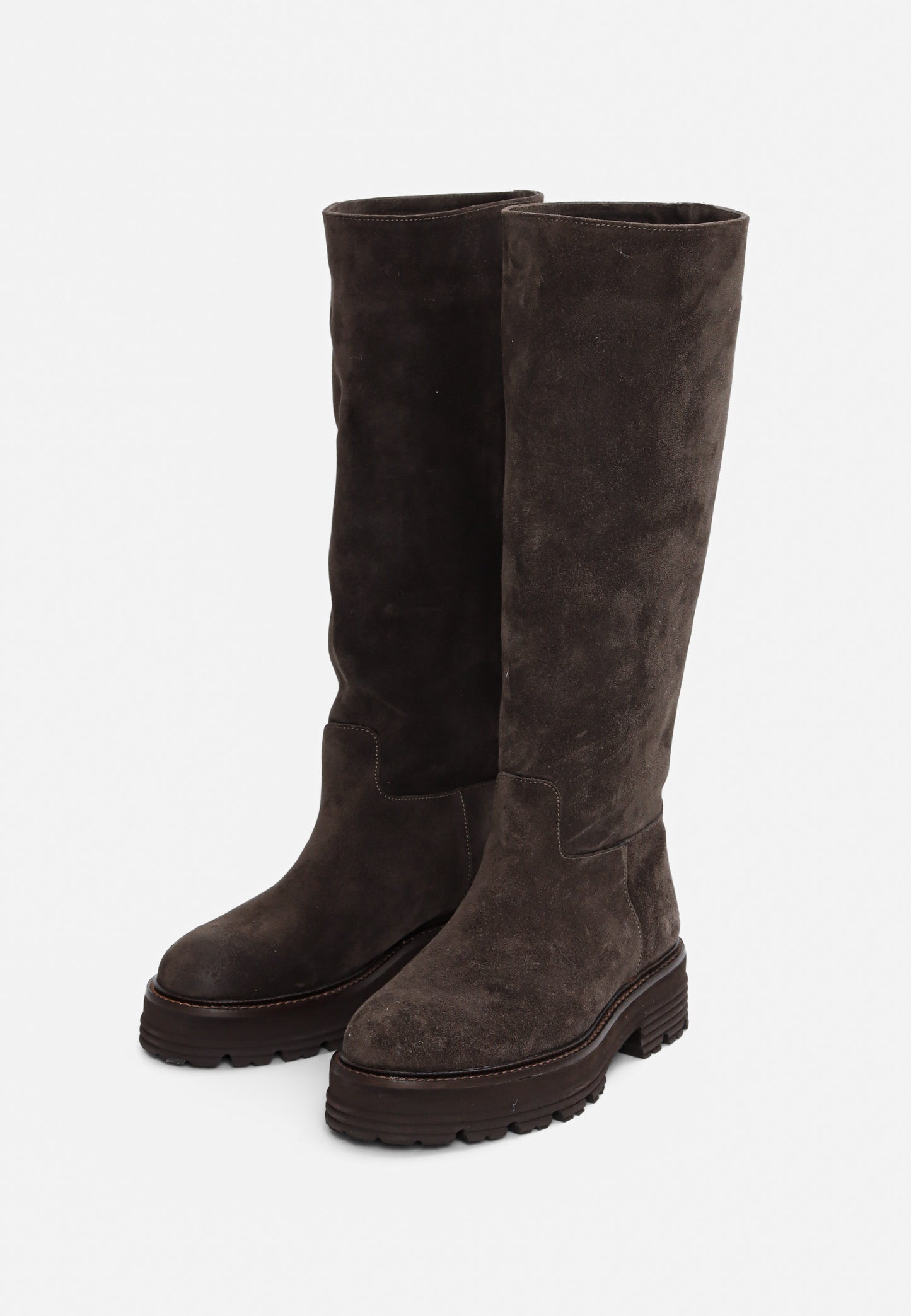 Tessan Suede Tall Boot  Mole