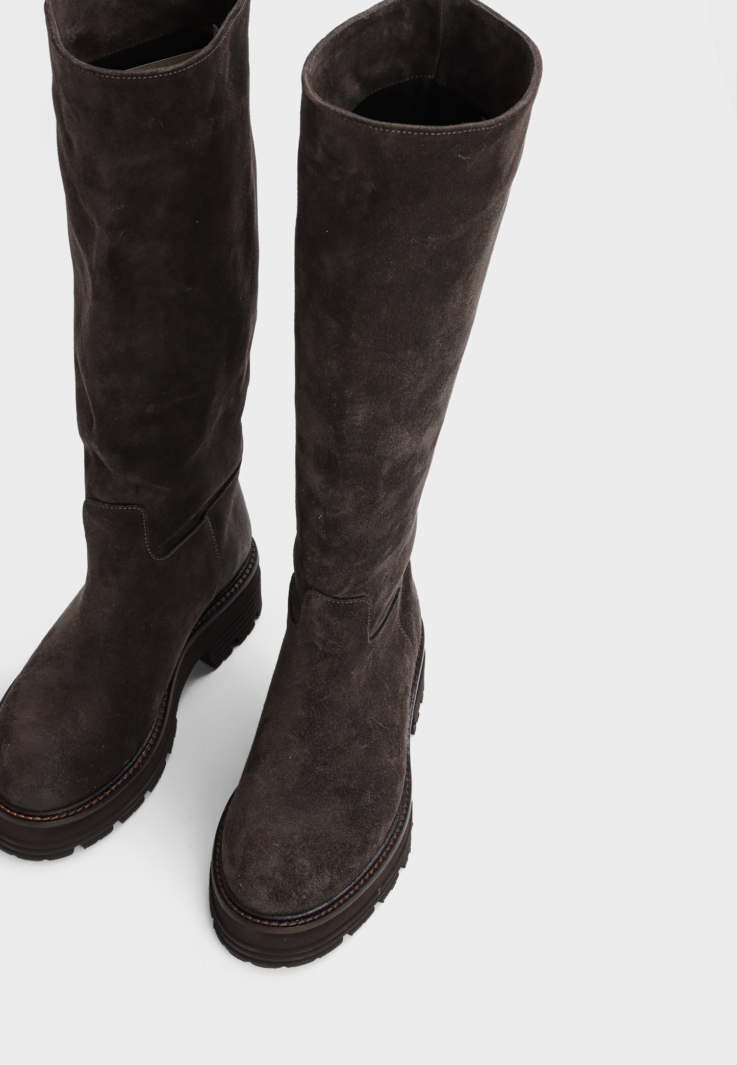 Tessan Suede Tall Boot  Mole