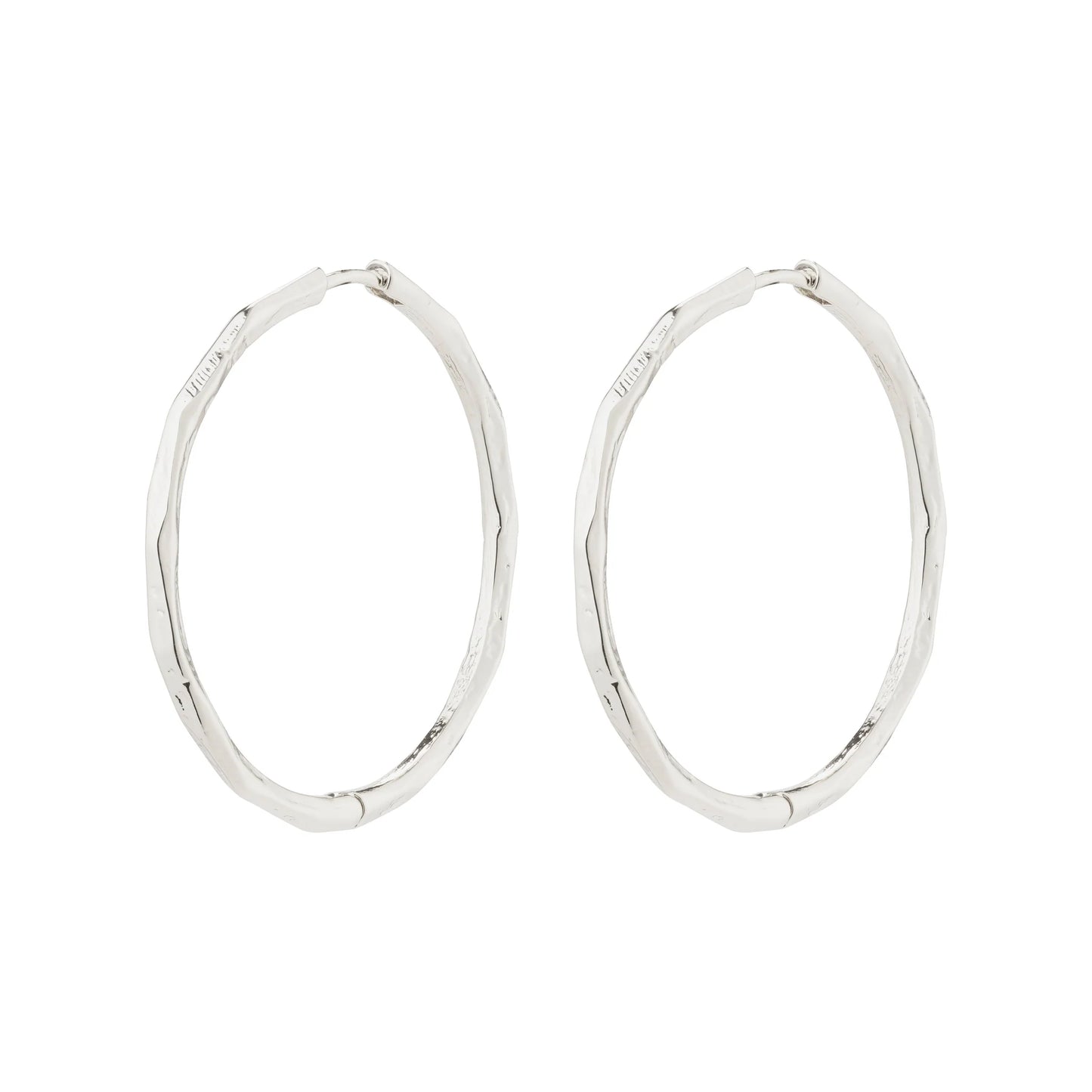 Breathe Recycled Hoop Earrings Gold or Silver-Plated