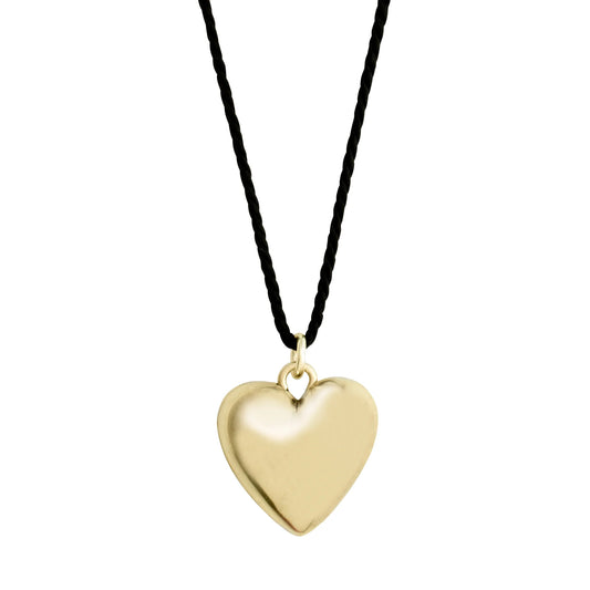 Reflect Recycled Heart Necklace Gold- or Silver-Plated