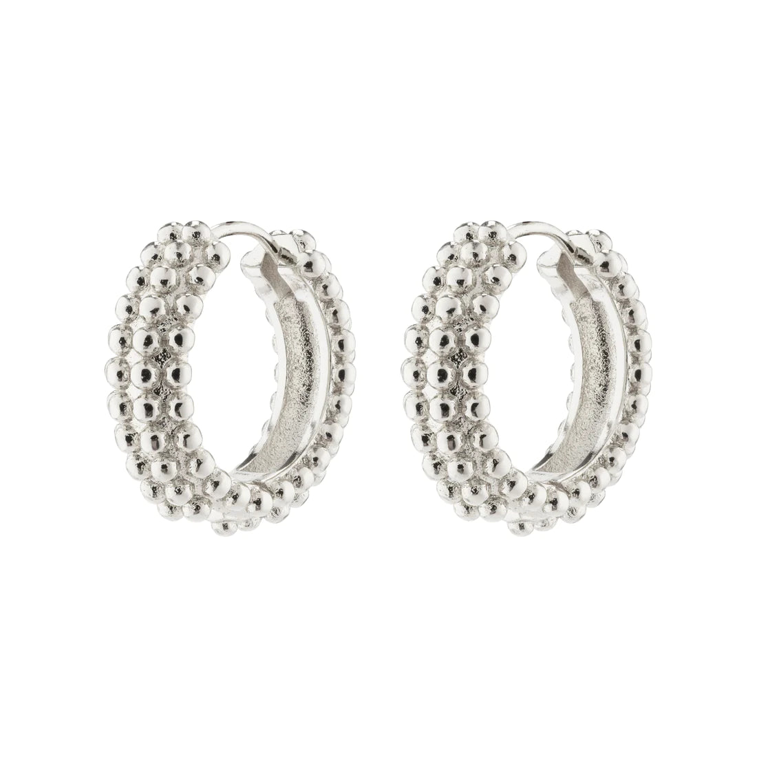 Anitta Recycled Bubbles Hoop Earrings Gold- or Silver-plated