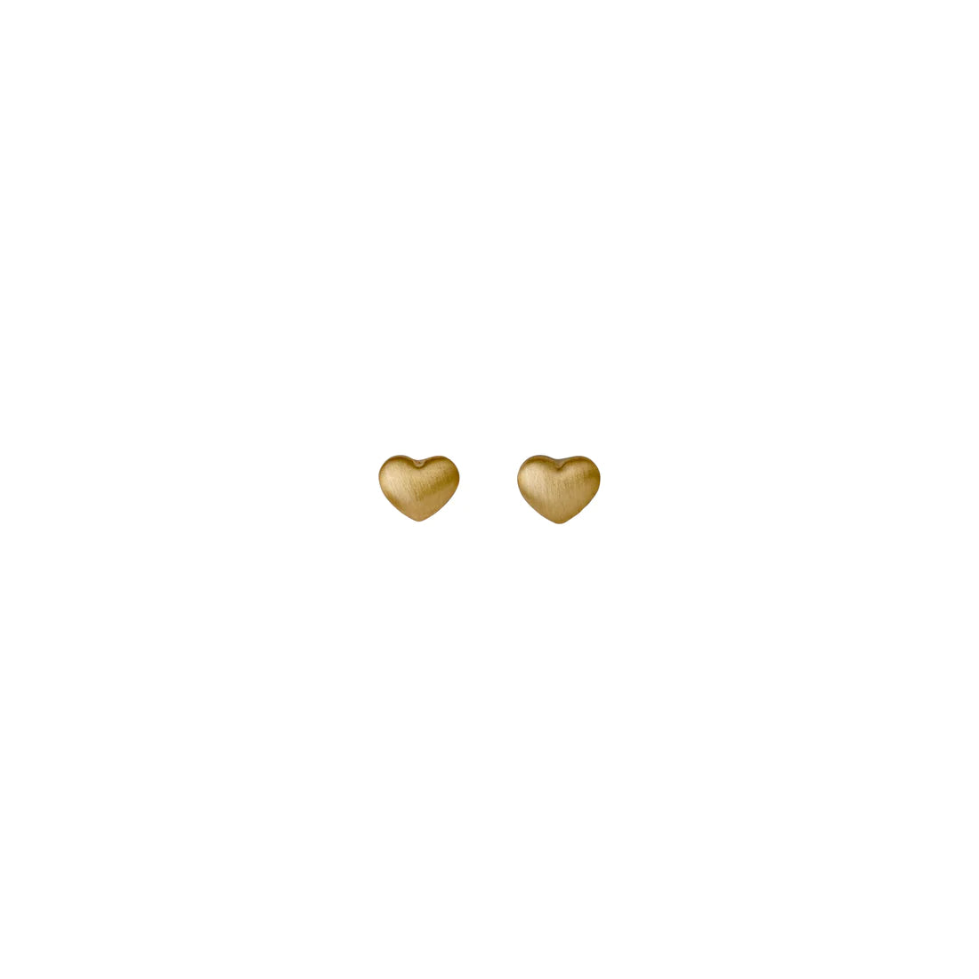 Sophia Recycled Tiny Heart Ear Studs Gold - & Silver-plated