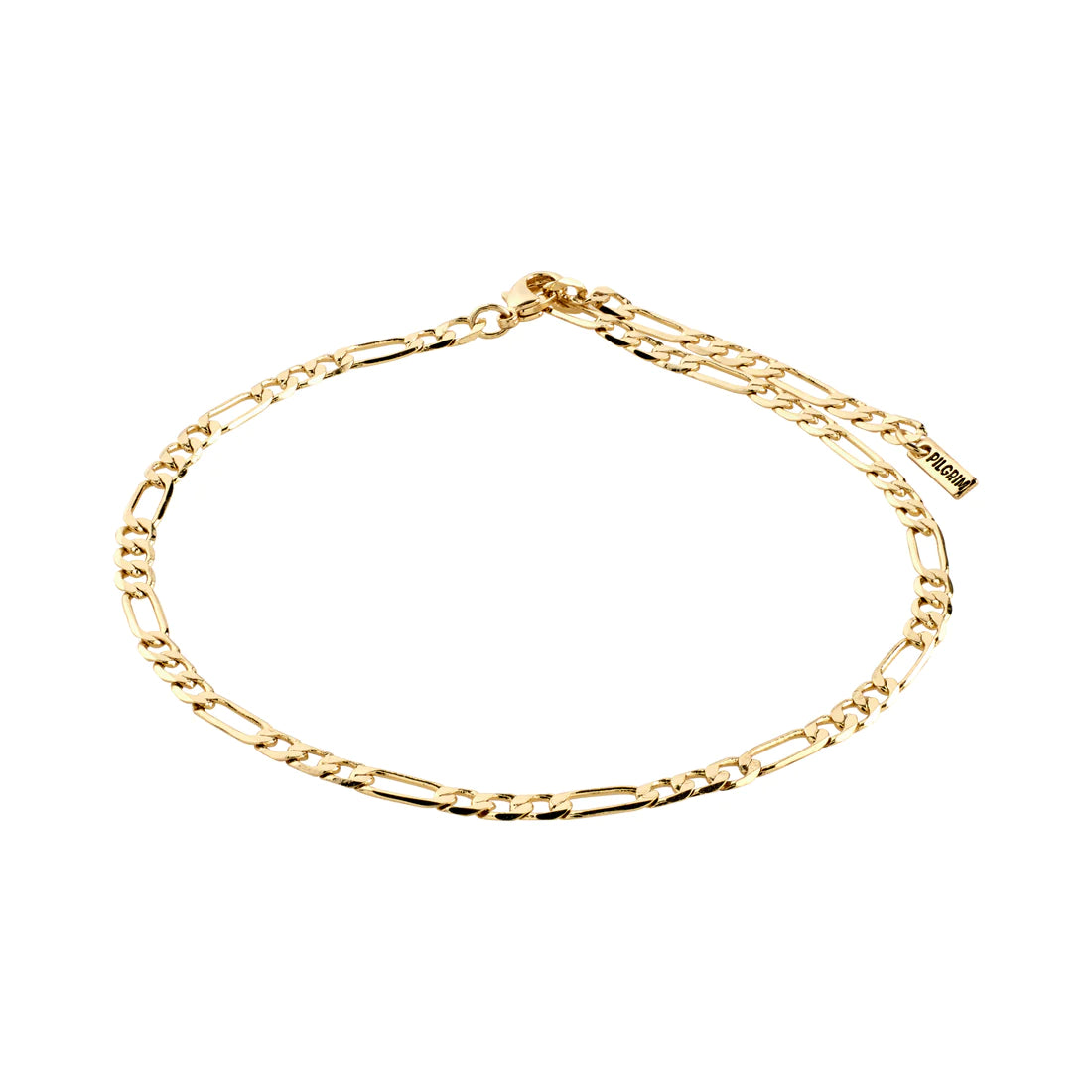 Dale Recycled Open Curb Ankle Chain Gold-plated