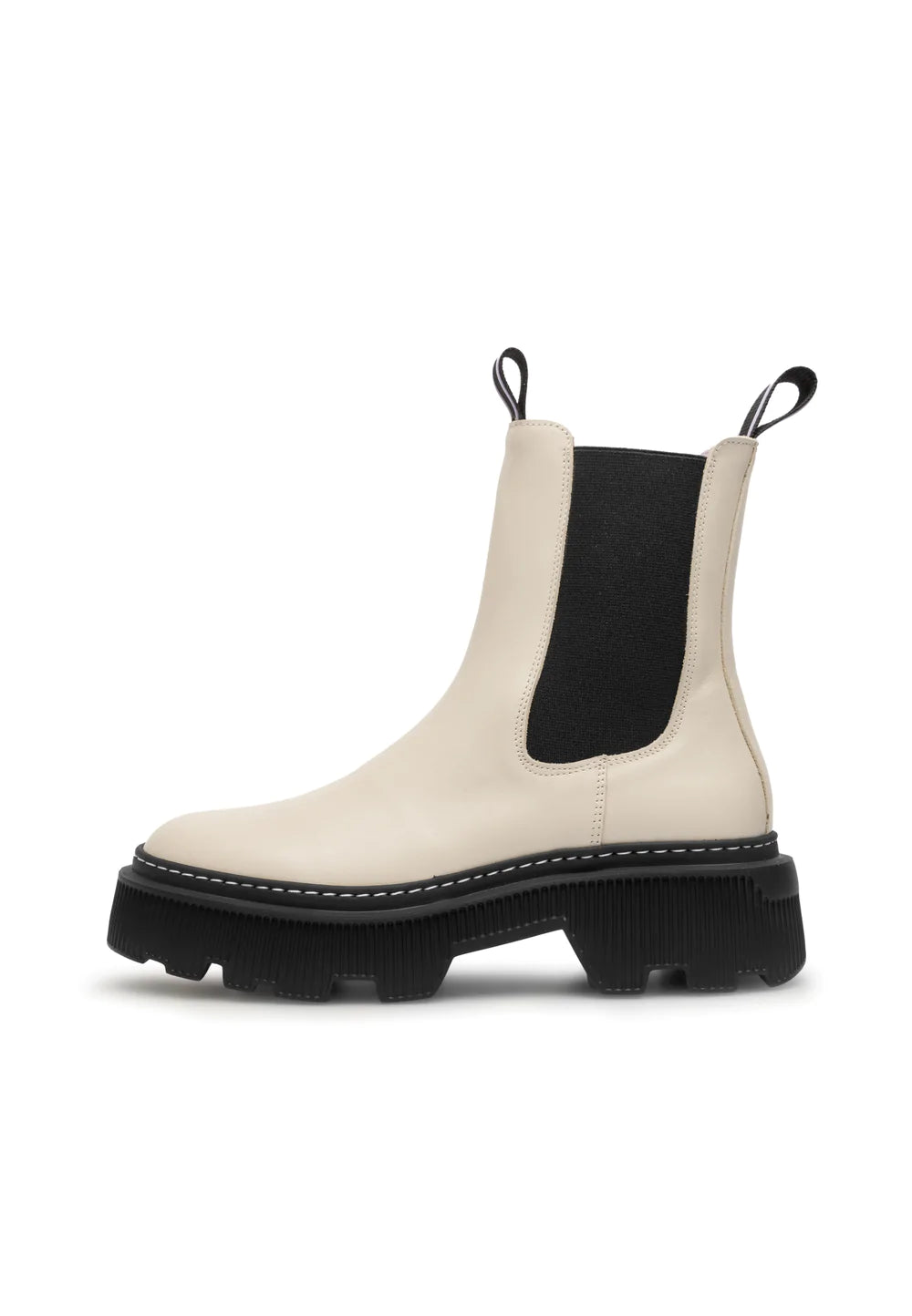 Trixi Leather Boot Off White