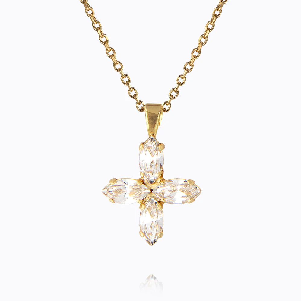 Caroline Svedbom Crystal Star Necklace Gold