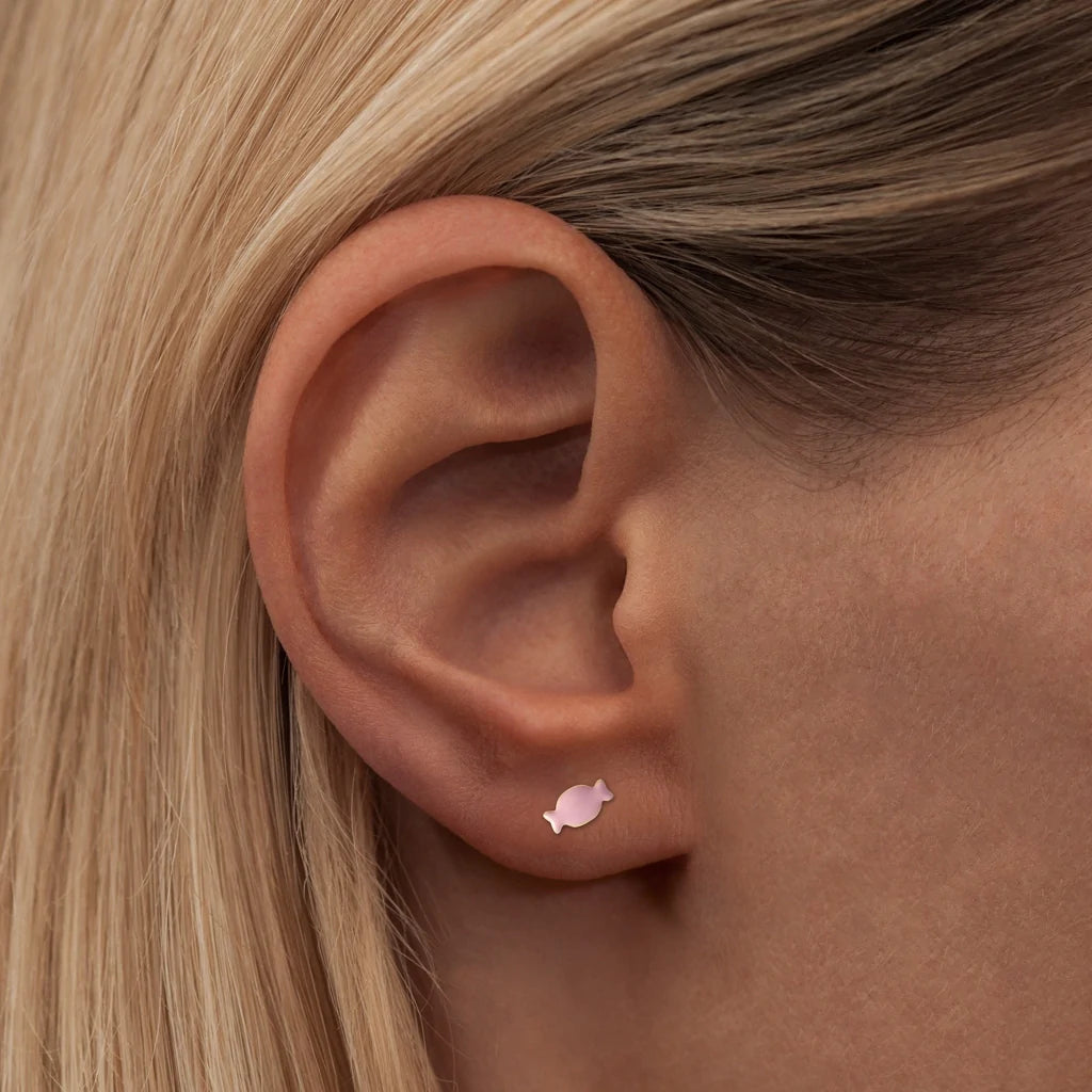 Bonbon Single Earring Light Pink