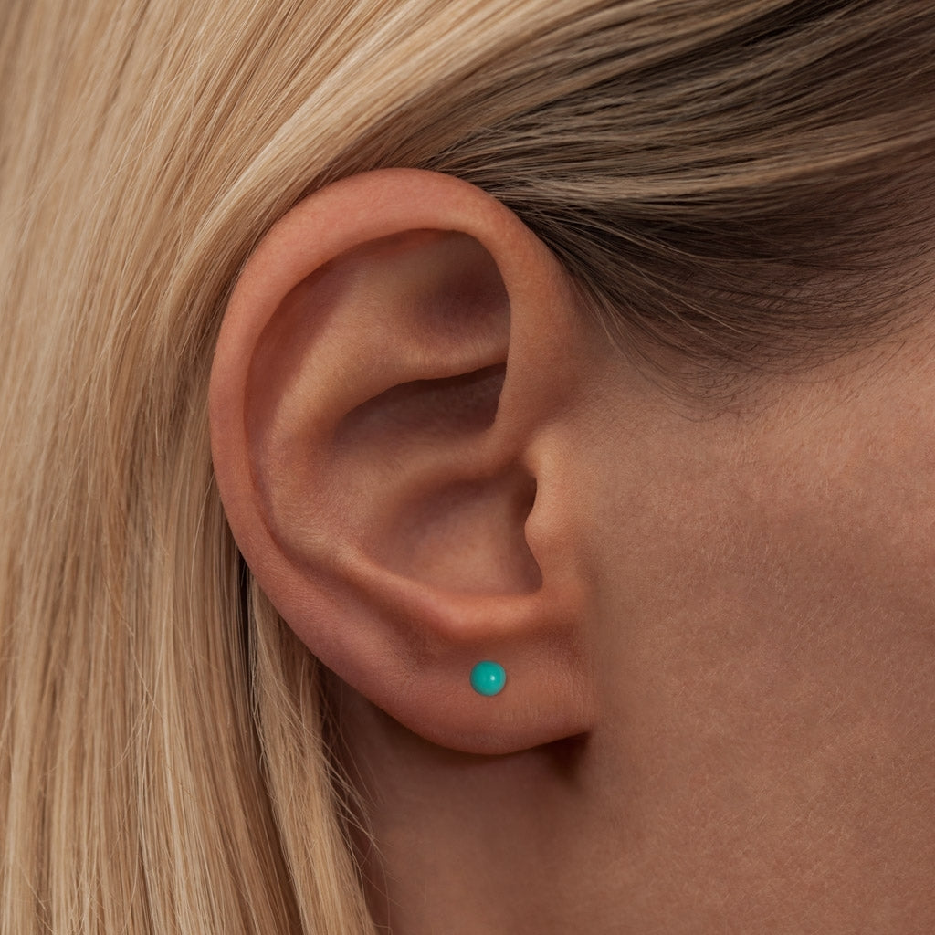 Single stud earring gold shop