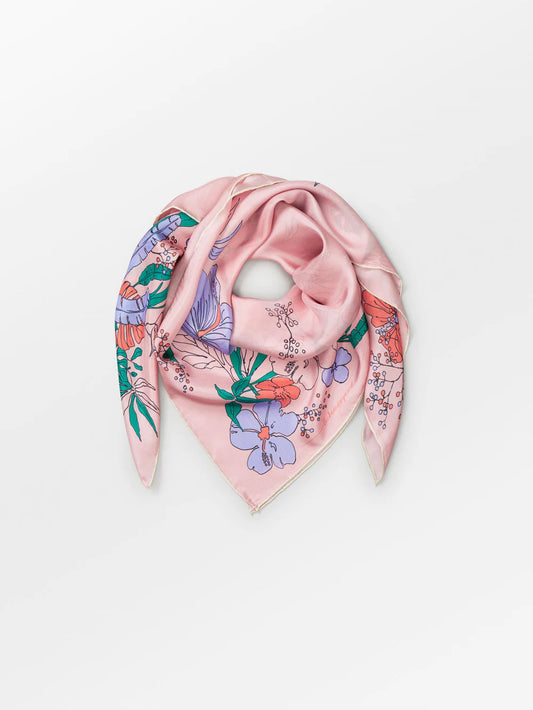 Maleia Sia Silk Scarf Rose Blossom