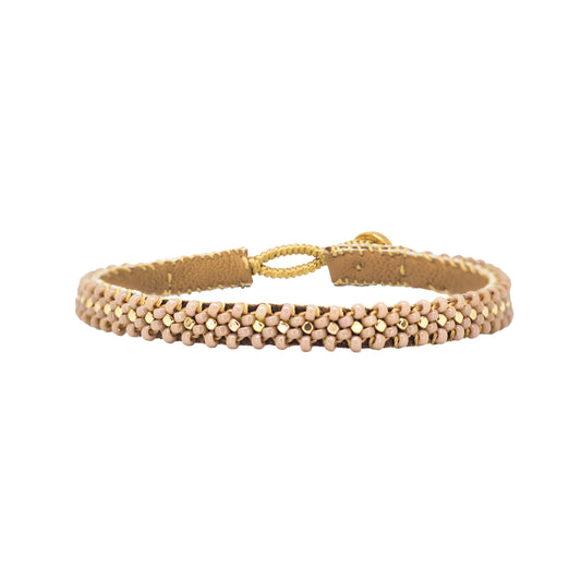 EH Bracelet Lace with Gold studs