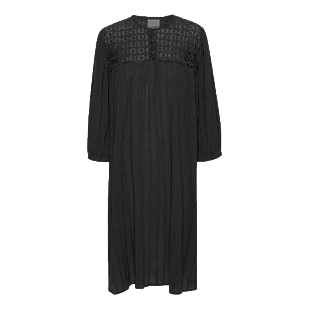 GHITA Boho Dress Black