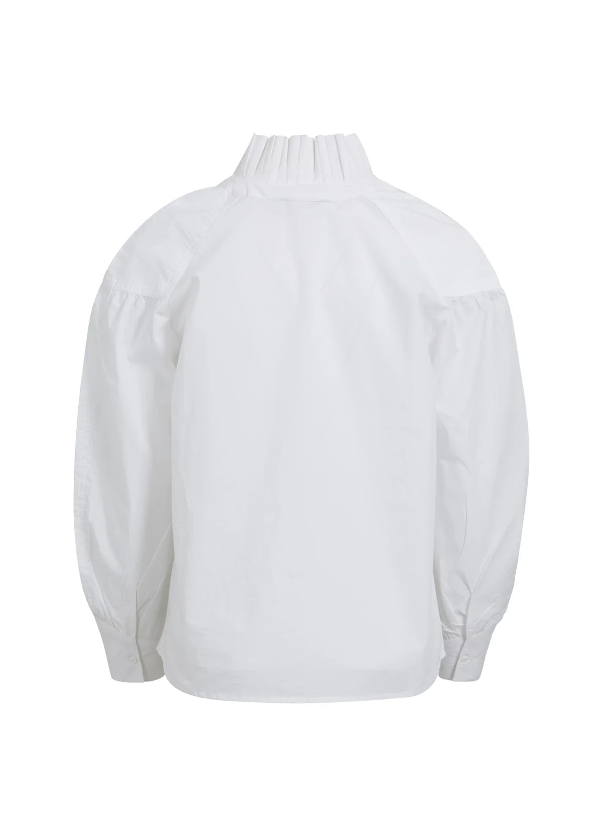 Shirt w. Ruffles White