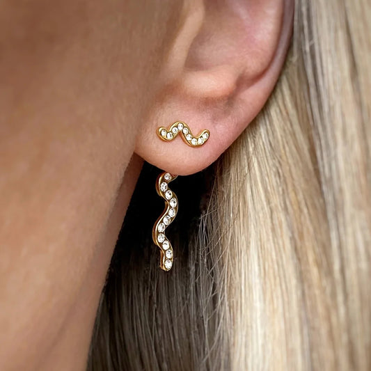 Snaky Add-on Single Earring Accessory Gold