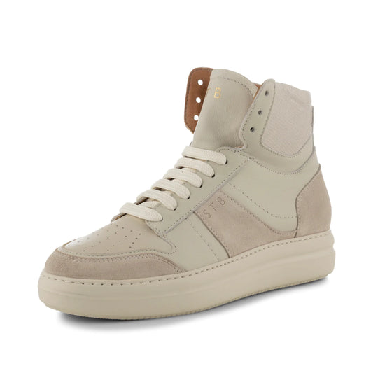 Valda High Top Sneaker Leather Off White