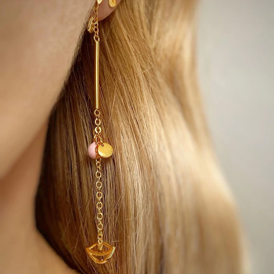 Topping Long Slim Secret Single Earring