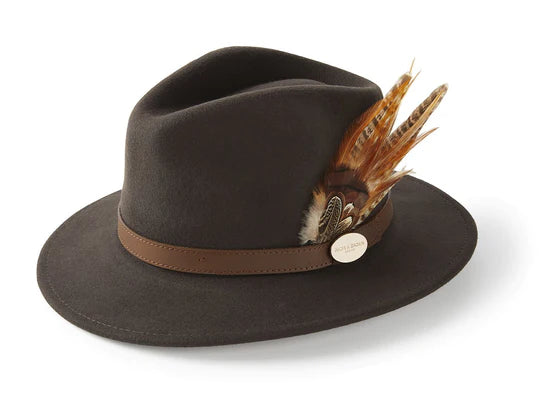 Fedora Gamebird Hat Brown